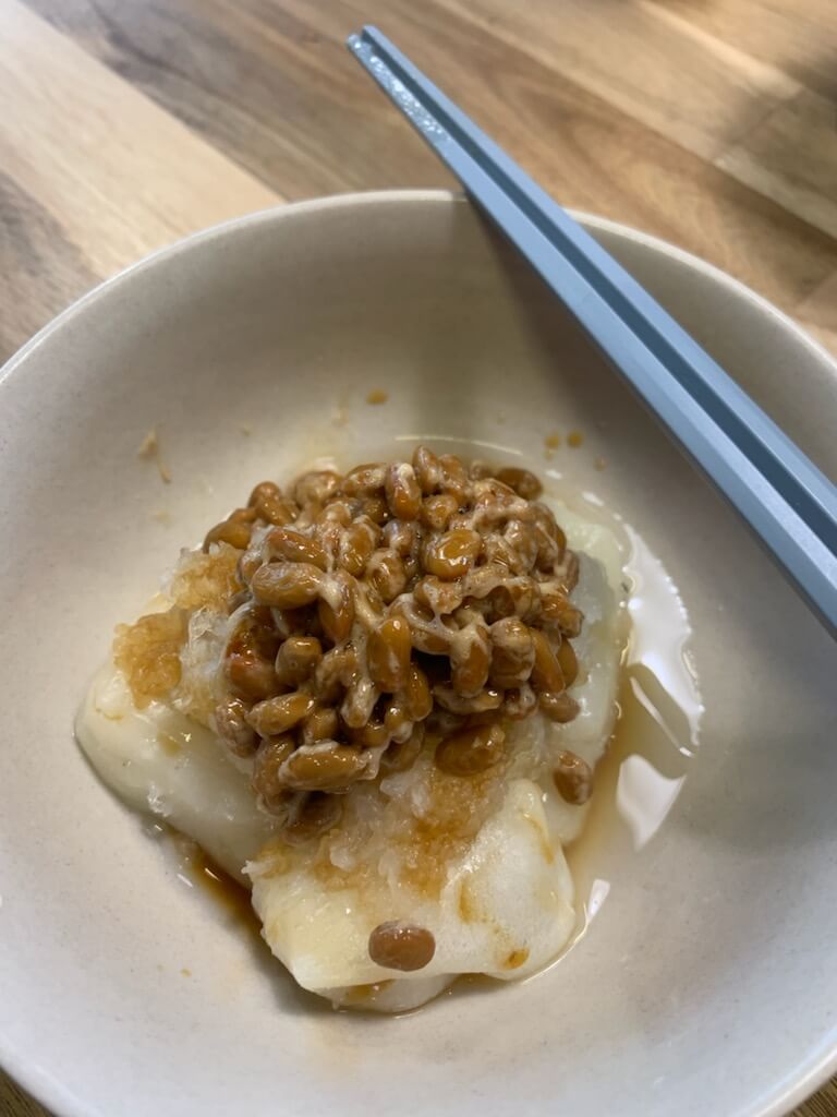 Japanese Rice Cake with Grated Radish and Citrus Vinegar