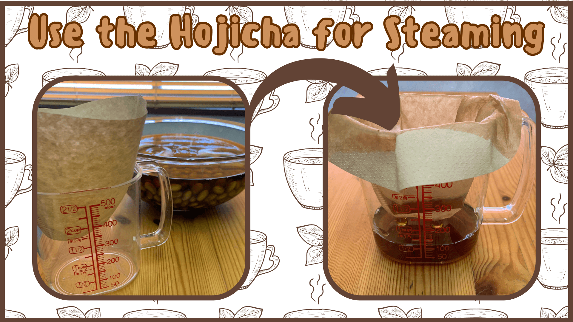 Simply Natto - How to Make Hojicha Natto - Use the Hojicha from the Bowl to Steam the Soybeans - Step Three - Steam the Soybeans Simply Natto - How to Make Hojicha Natto - Use the Hojicha from the Bowl to Steam the Soybeans - Step Three - Steam the Soybeans