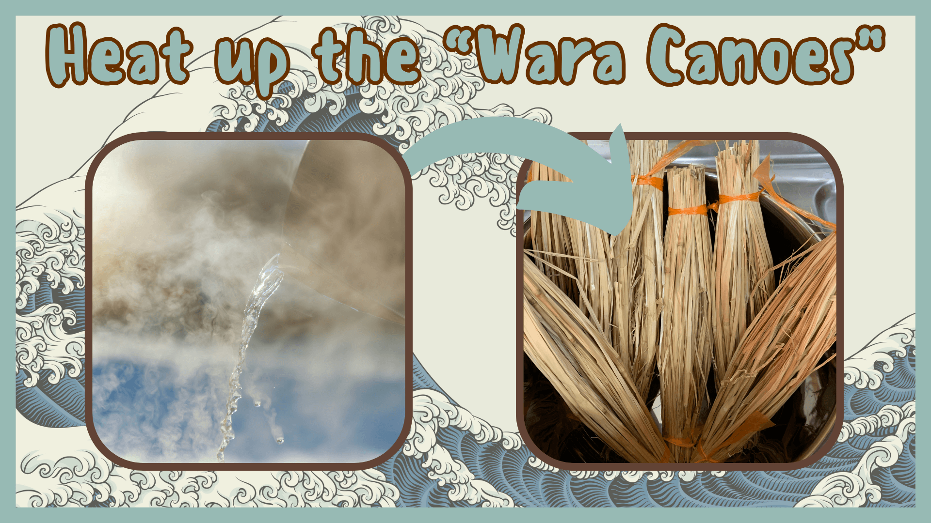 Simply Natto - How to Make Wara Natto - Step Four - Heat Up the "Wara Canoes"