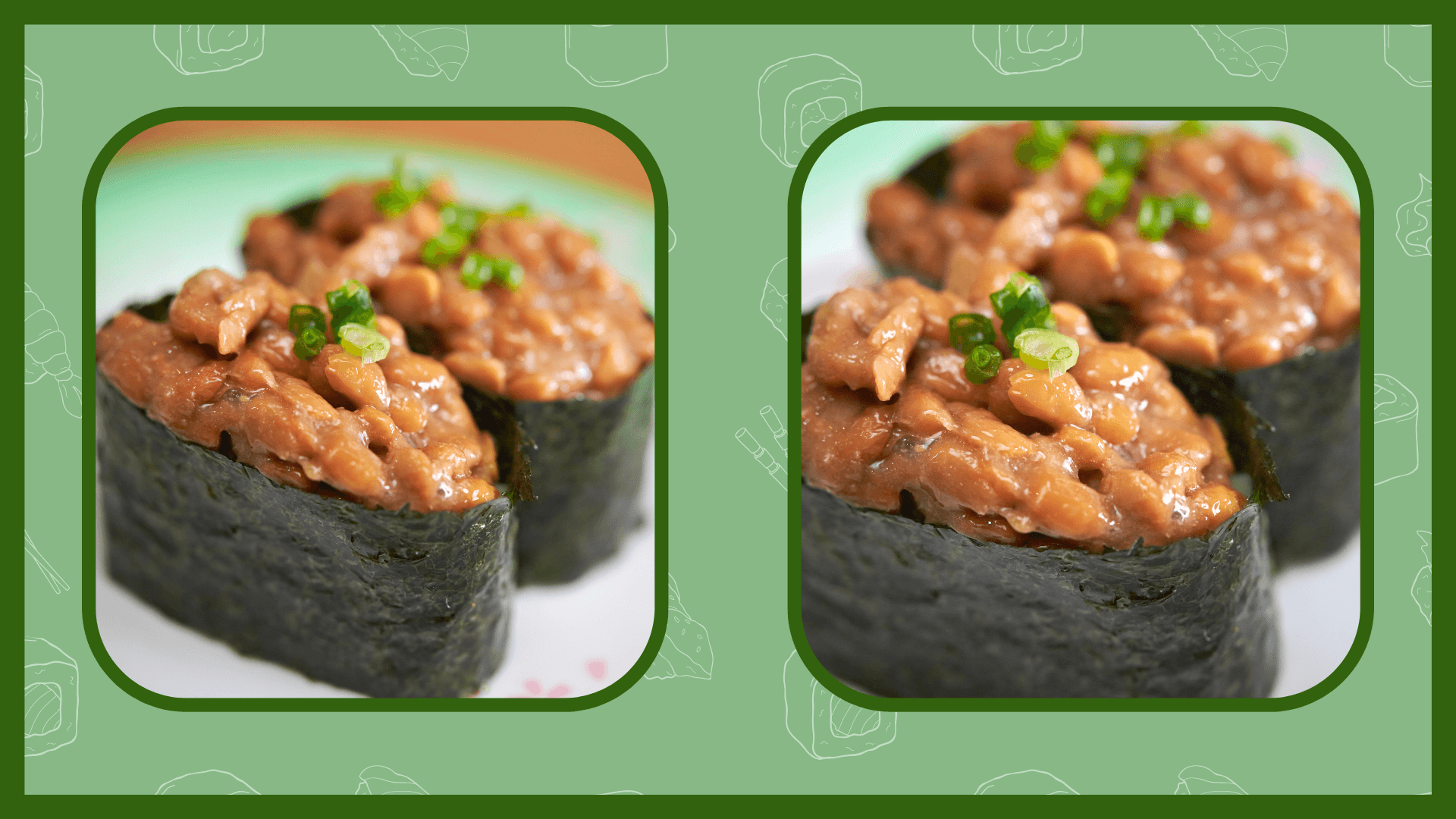 Natto Dish with Rice - Combination Three - Natto Sushi Boats
