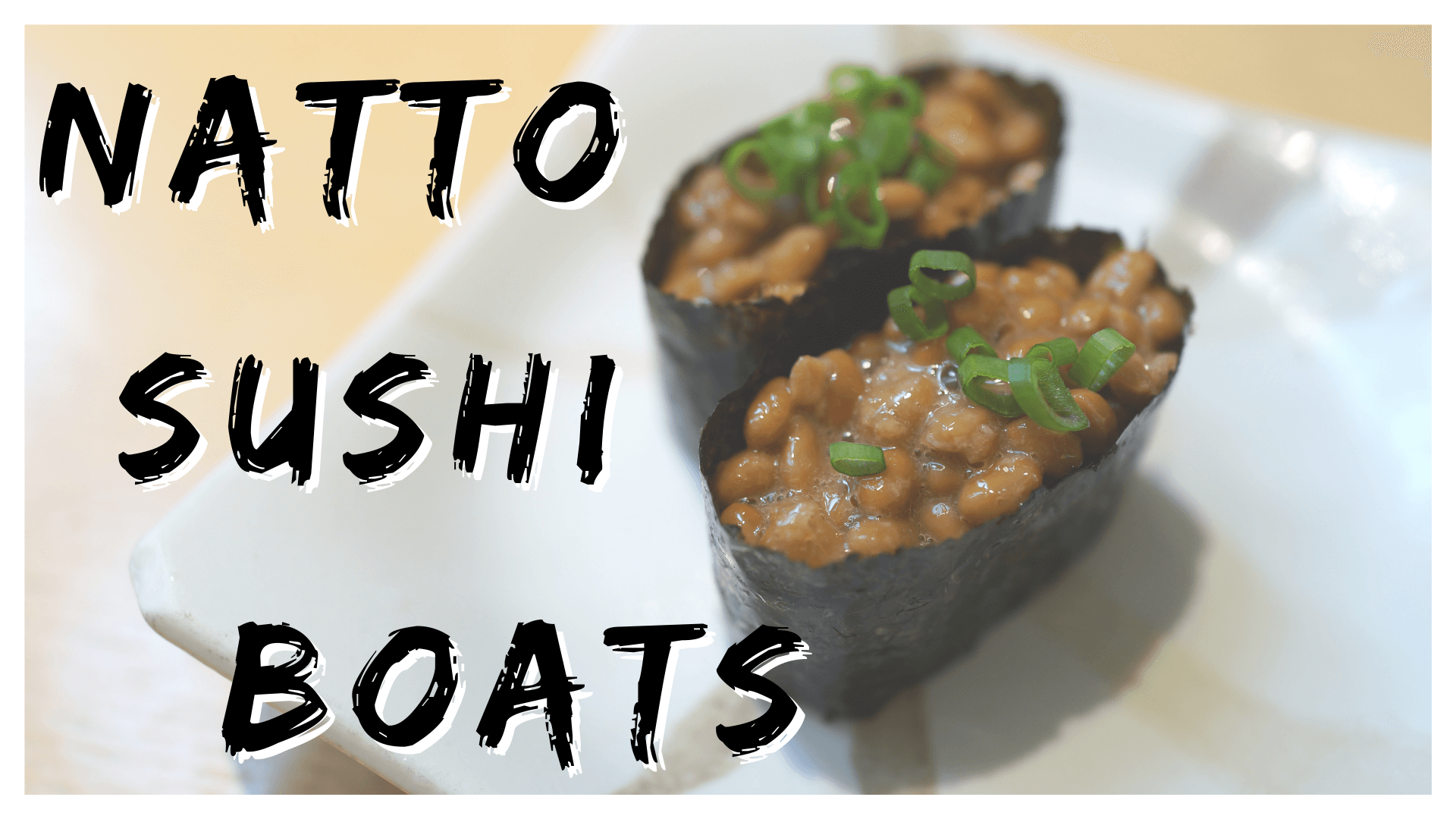 Natto Dish with Rice - Combination Three - Natto Sushi Boats