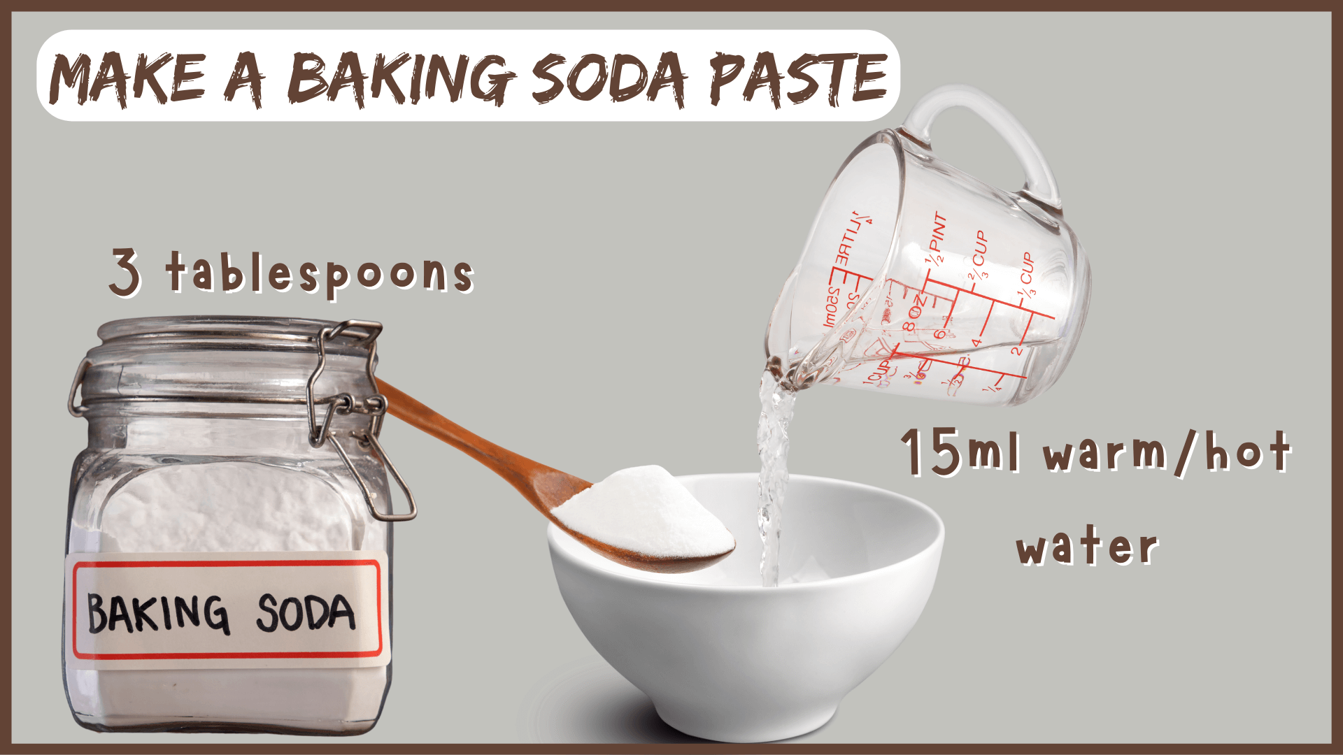 How To Remove Natto Sliminess and Smell:  Step Two - How to Make a Baking Soda Paste