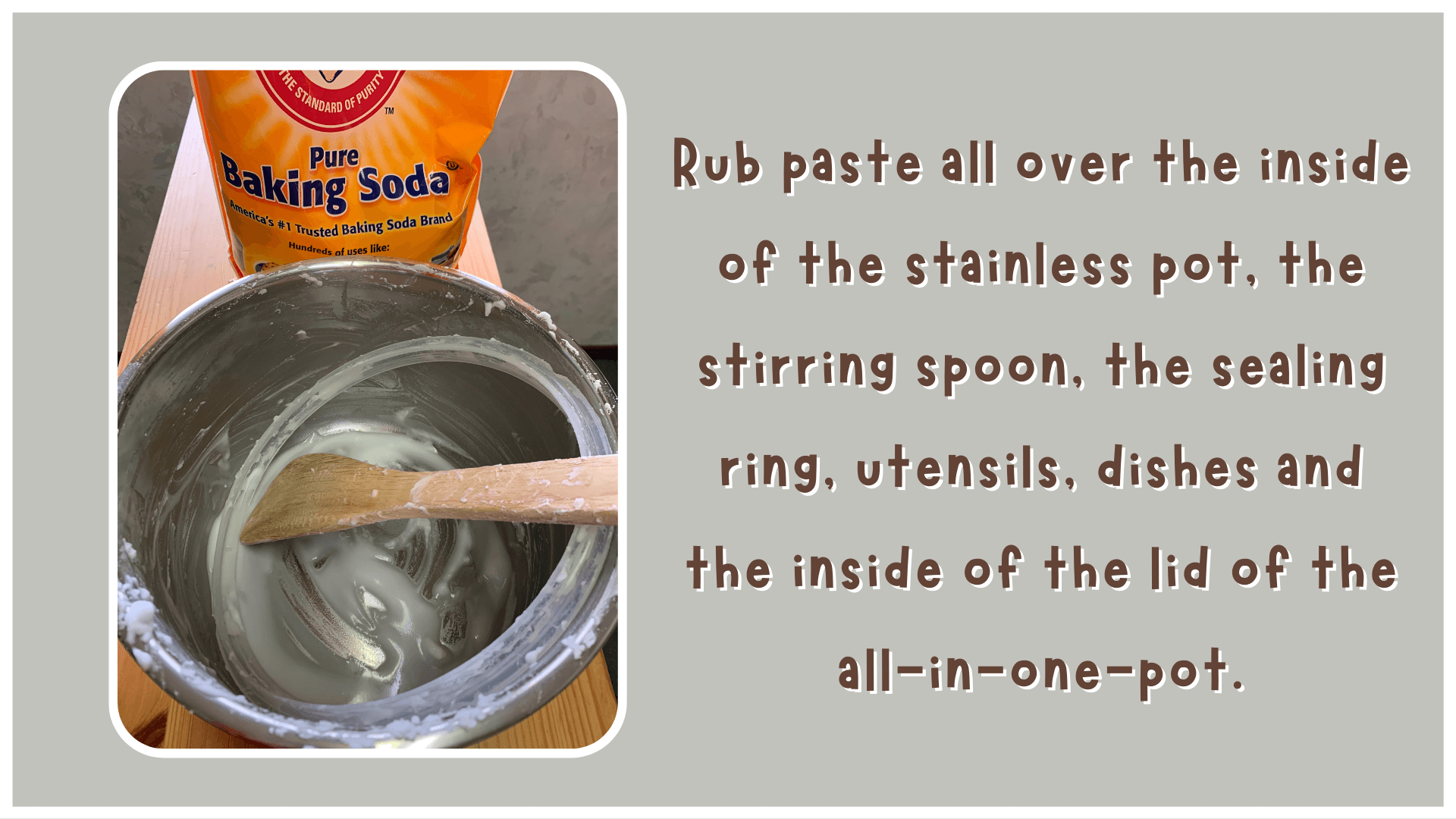How To Remove Natto Sliminess and Smell:  Step Two - How to Use the Baking Soda Paste