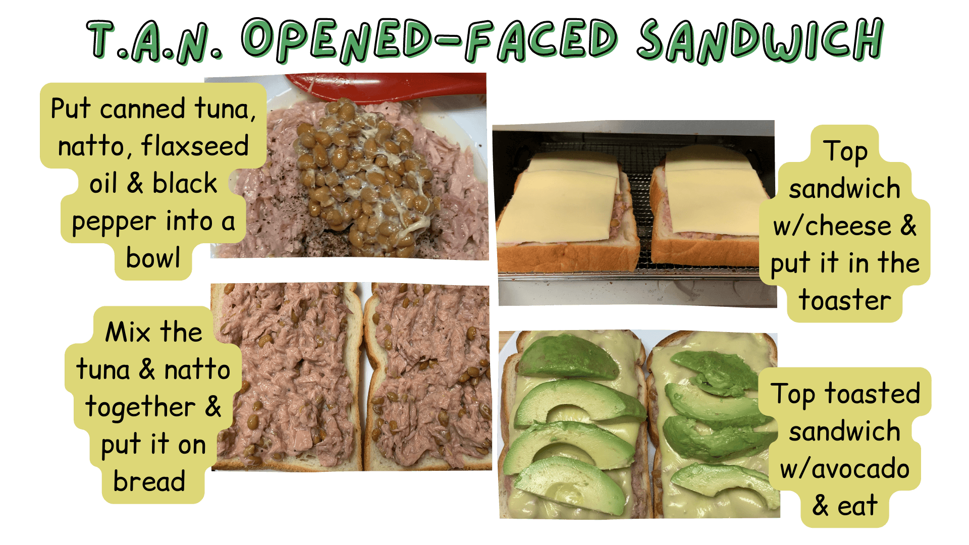 What to Eat with Natto:  Toast - Idea #1