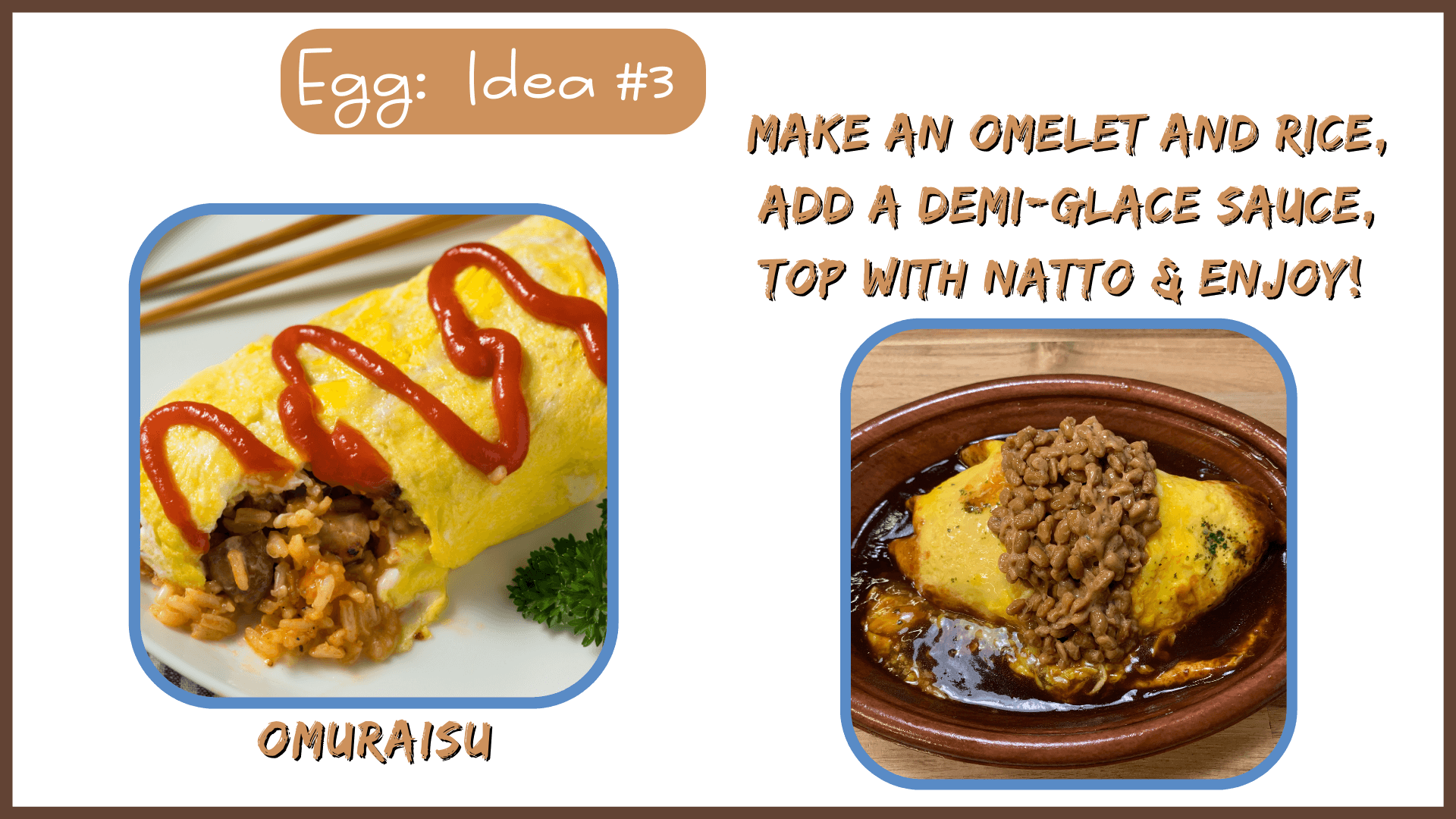 What to Eat with Natto:  Egg - Idea 3