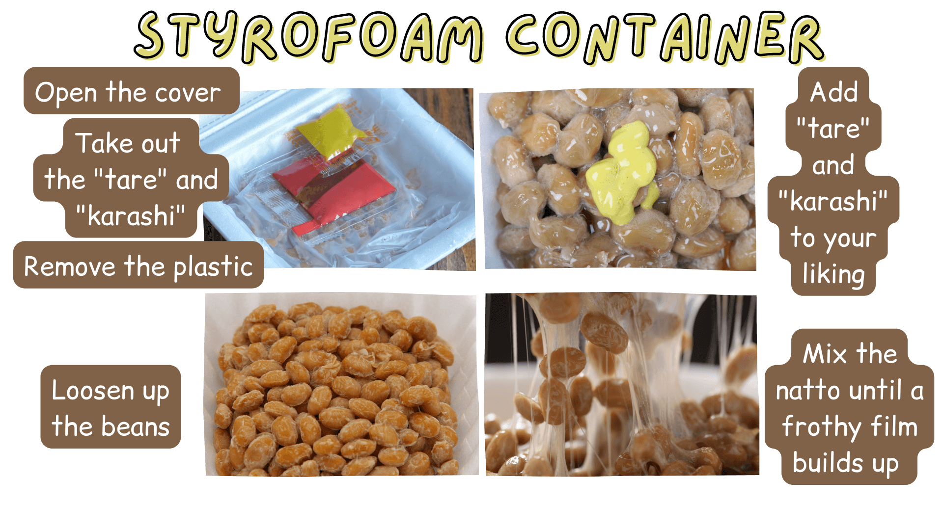 The Modern Way - Natto in a Styrofoam Pack The Modern Way - Natto in a Styrofoam Pack